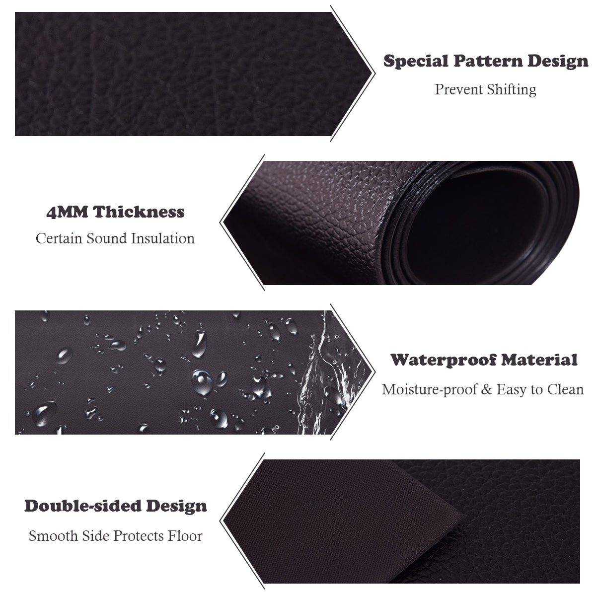 Treadmill Mat for Hardwood Floors & Carpets Protection