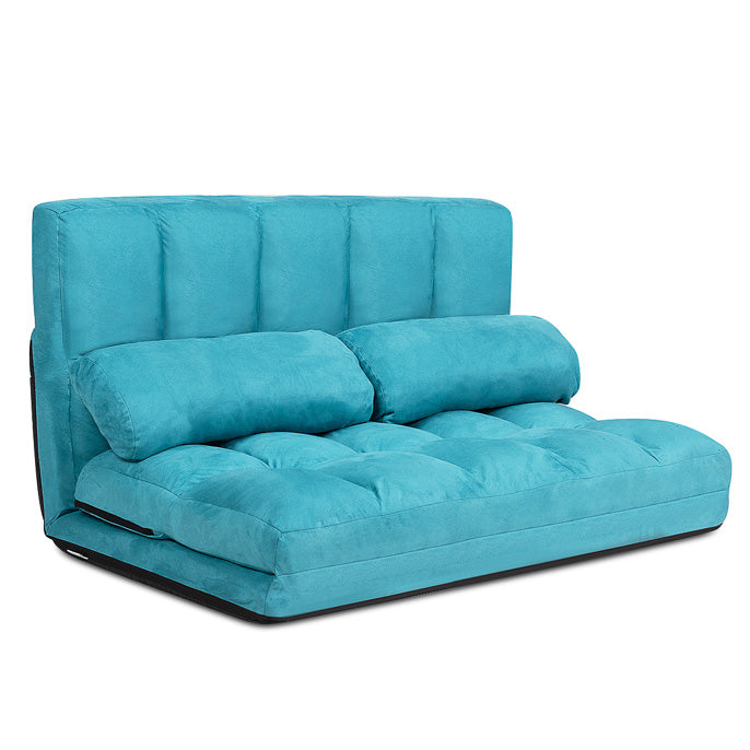 Giantex Adjustable Floor Sofa 6-Position Foldable Lazy Sofa Bed with Detachable Cloth Cover