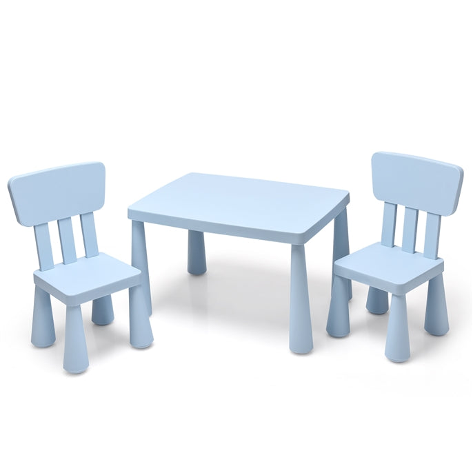 BABY JOY Kids Table and Chair Set, 3 Piece Children Activity Table for Reading, Drawing, Writing