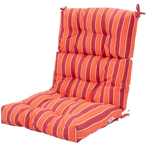 High Back Chair Cushion Patio Chair Seat Pads Non-slip Rope Belts Indoor Outdoor