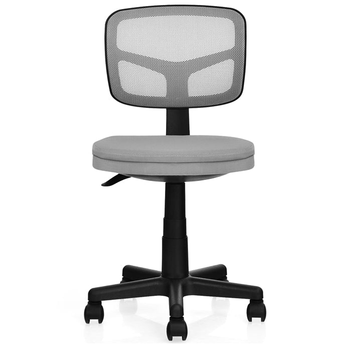 Giantex Low-Back Office Chair, Armless Computer Chair w/Y-Shaped Support