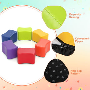 Modular Stool Set for Kids, 6 PCS Butterfly Stools with Detachable