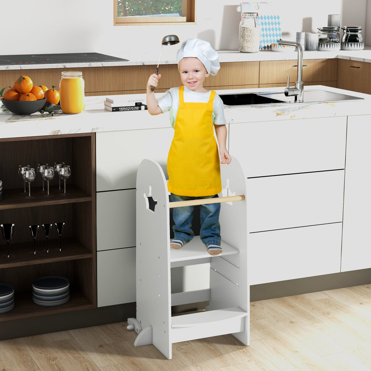 Toddler Standing Tower with 3-Level Adjustable Platform