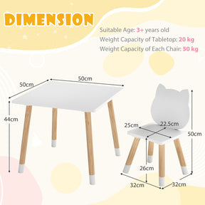 Kids Table and Chairs Set Wooden Toddler Desk and Chair Set