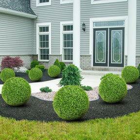 2 PCS 50cm Artificial Plant Boxwood Topiary Ball Faux Plant Home Decoration