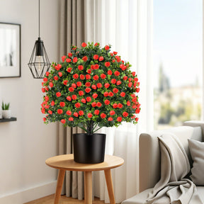 Giantex 2 Pack Artificial Rose Topiary Ball Tree
