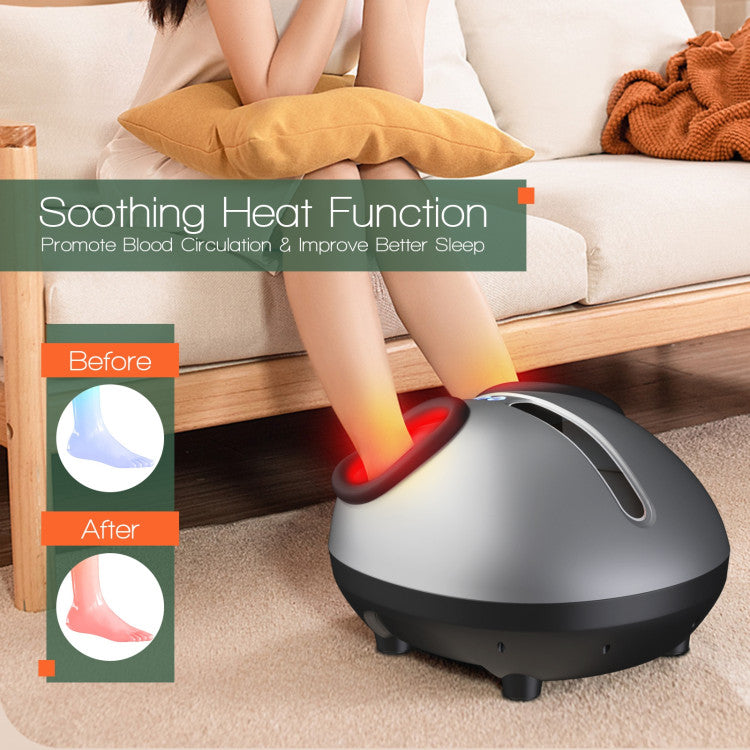 Heat Air Kneading Plantar Shiatsu Therapy Foot Massager with 3 Modes