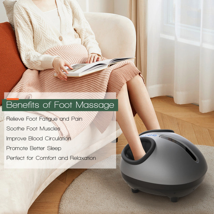 Heat Air Kneading Plantar Shiatsu Therapy Foot Massager with 3 Modes
