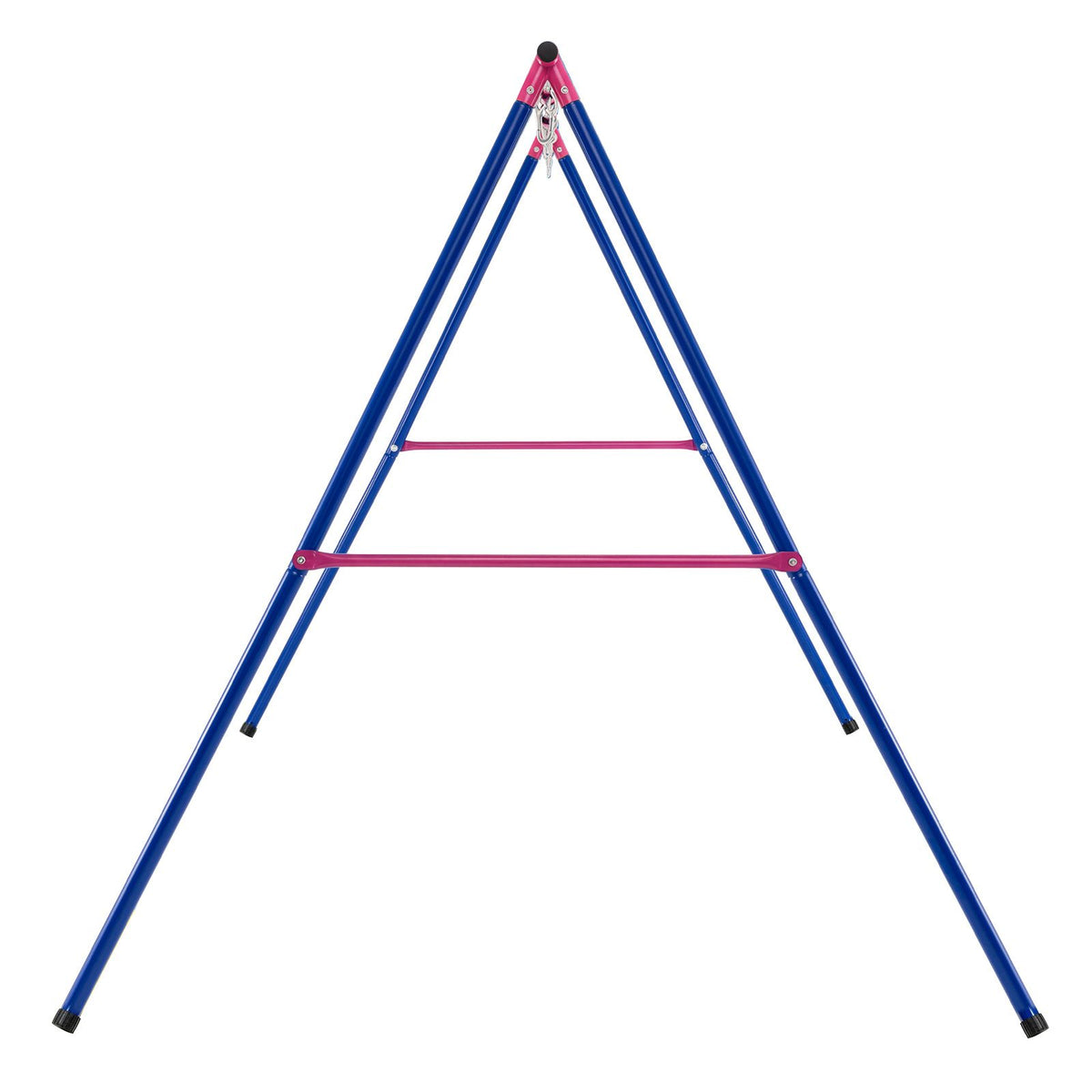 A-Frame Swing Stand for 2 Swings, 300kg Heavy Duty Metal Swing Set w/ Ground Stakes