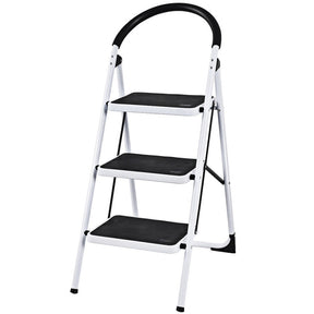 Heavy Duty Industrial Lightweight Folding Stool 3-Step Ladder