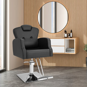 Heavy Duty Salon Chair with 360 Degrees Swivel with Adjustable Headrest and Height