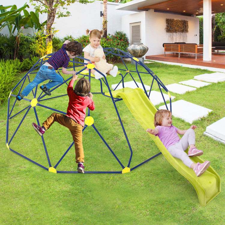 13.3 FT Climbing Dome Geometric Dome Climber with Extended Slide