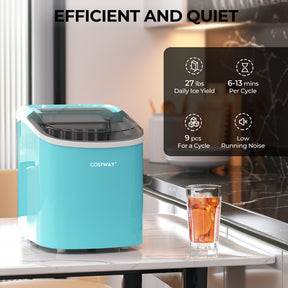 Hikidspace 2.2 L Portable Ice Cube Maker with Bullet-Shaped Ice Cube