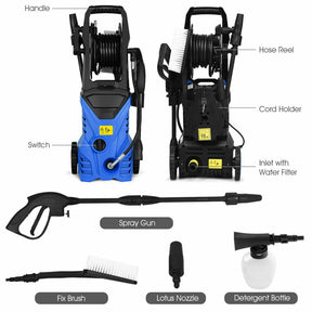 2030PSI 1800W Electric High Power Pressure Washer for Garden, Patio, Cars and Boats Cleaning