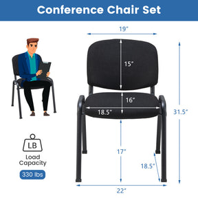 Hikidspace 330lbs 5 Pieces Conference Office Chair Set for Guest Reception