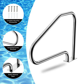 49 Inch Stainless Steel Mounted Swimming Pool Stair Rail
