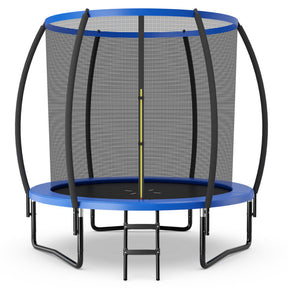 8 Feet ASTM Approved Recreational Trampoline with Ladder for Backyard