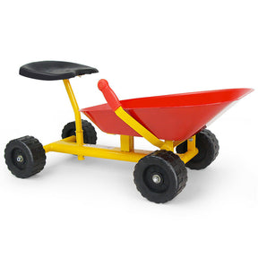 8 Inch Heavy Duty Kids Ride-on Sand Dumper with 4 Wheels for 4+ Year Kids