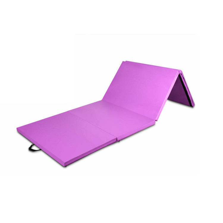 8 x 4 Feet Folding Gymnastics Tumbling Mat for Pilates and Yoga