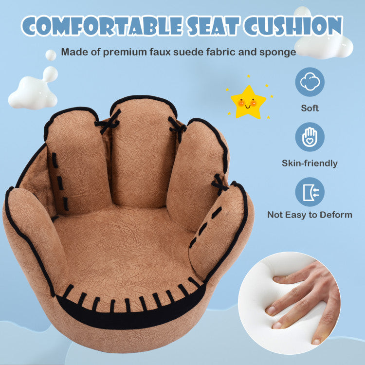 Five Fingers Baseball Glove Shaped Leisure Upholstered Kids Sofa