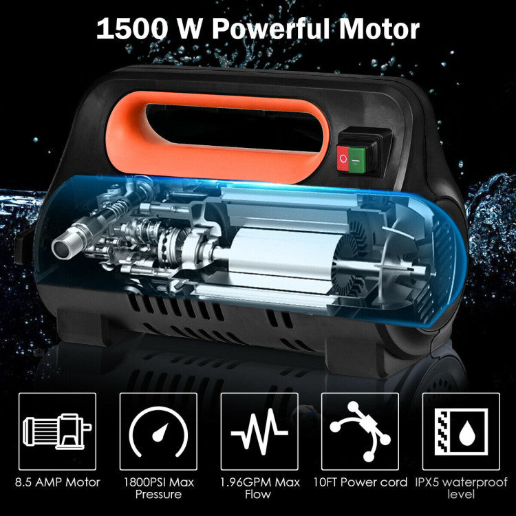 High Power Portable Pressure Washer Machine with Adjustable Nozzle for Car Cleaning