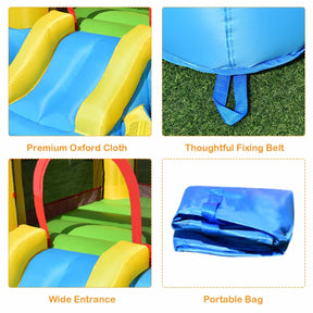 Hikidspace Kids Inflatable Bounce House Castle with Balls Pool and Bag