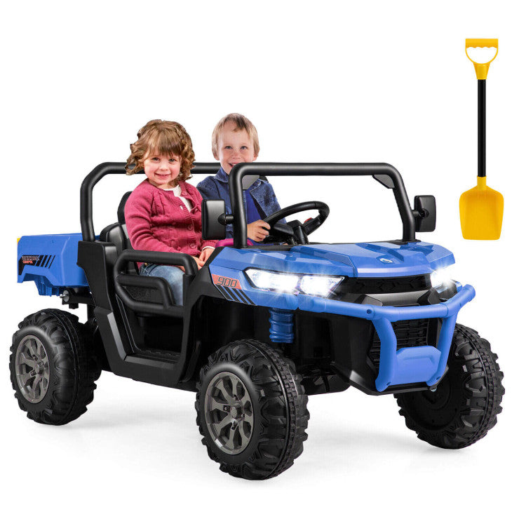 Hikidspace Kids Ride On Truck Car with Remote Control and 2 Seaters