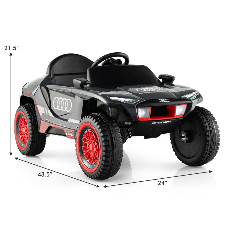 Licensed Audi Kids Ride-On Racing Car with Safety Belt