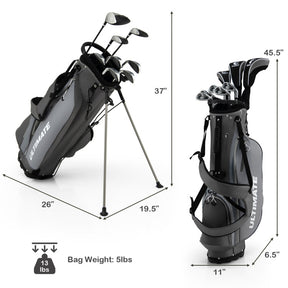 Men’s Profile Complete Golf Club Package Set Includes 10 Pieces with Stand Bag