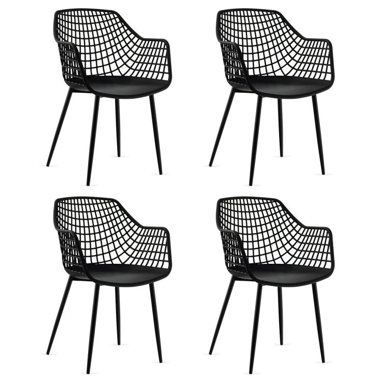 Set of 4 Heavy Duty Modern Kitchen Dining Chair for Home and Office