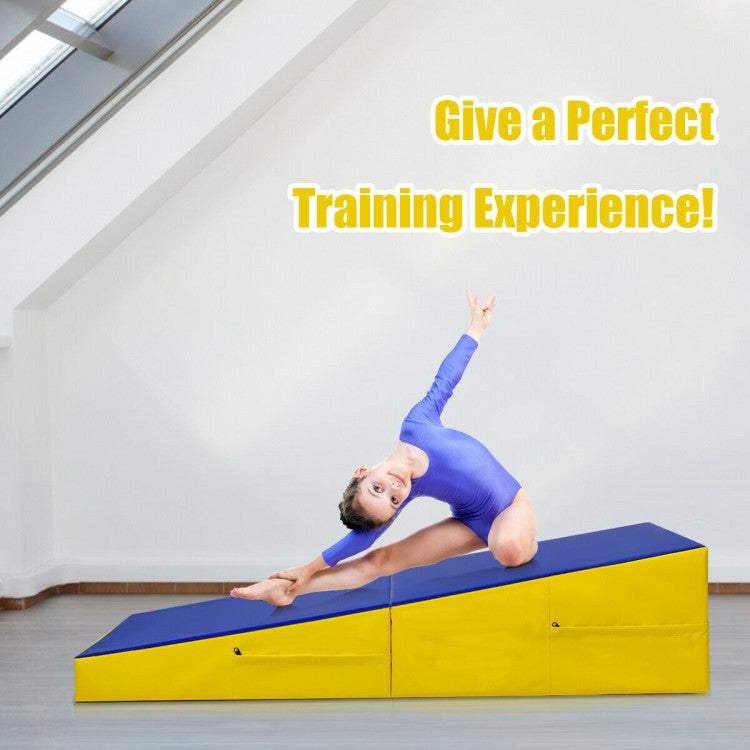 Tumbling Incline Yoga Gymnastics Exercise Folding Wedge Ramp Mat