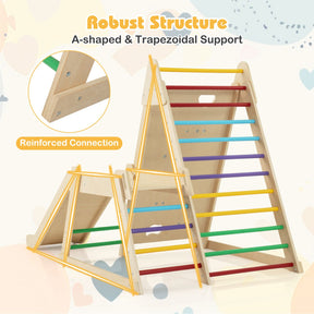 3-In 1 Jungle Gym with Extended Slide and Rock Climbing for Kids 3+