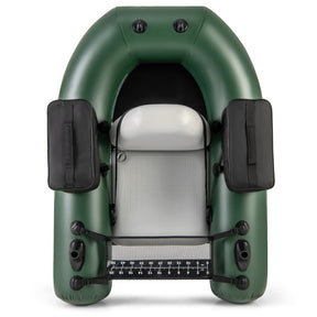 Inflatable Float Tube Portable Fishing Belly Boat with Detachable Storage Bags and Fish Ruler for Rivers Lakes Angling