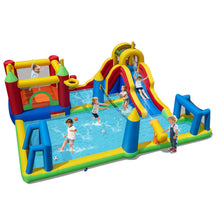 Inflatable Water Slide Bounce House 9-in-1 Jumping Castle with Climbing Wall Blower Excluded