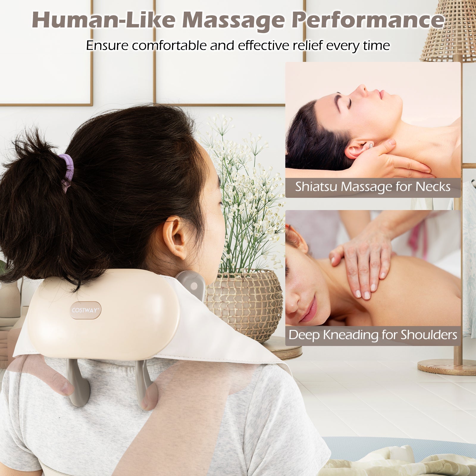 4D Deep Tissue Kneading Shiatsu Massage Machine