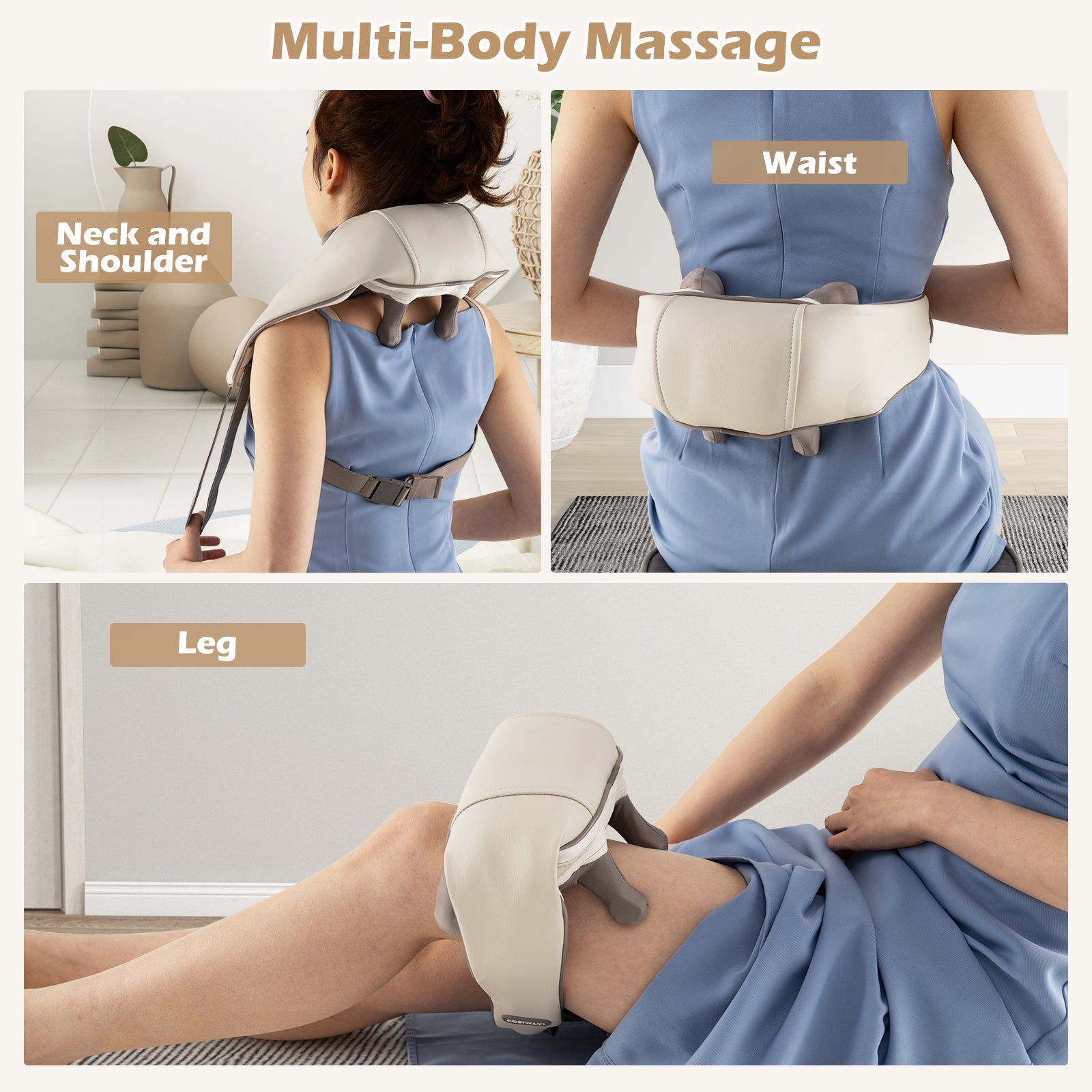 4D Deep Tissue Kneading Shiatsu Massage Machine