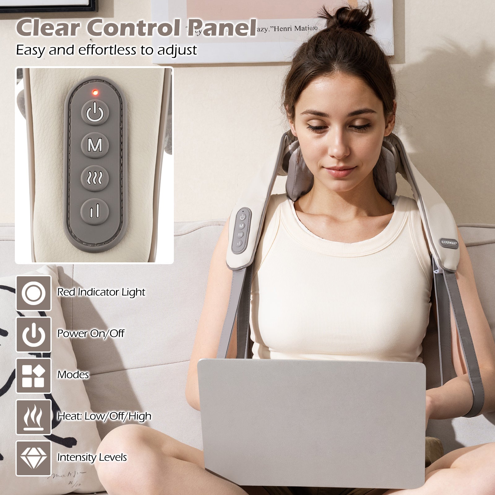 4D Deep Tissue Kneading Shiatsu Massage Machine