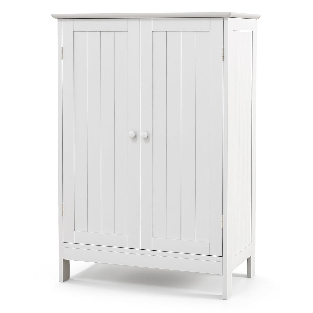 Giantex Bathroom Floor Cabinet, Wooden Floor Storage Cabinet w/Double Doors