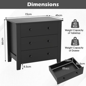 Giantex Drawer Chest with 3 Drawers