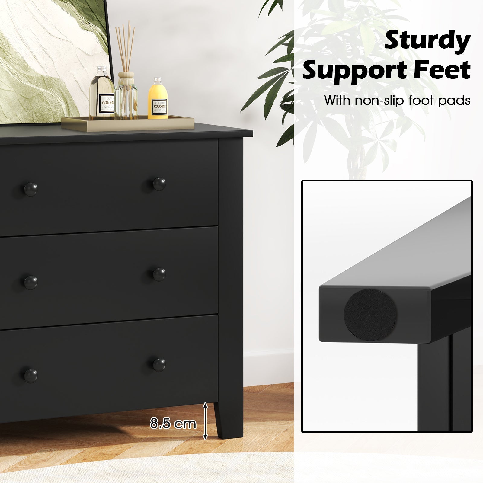 Giantex Drawer Chest with 3 Drawers