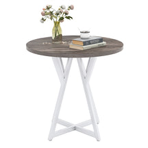 31.5 Inch Round Dining Table for 2-4, Modern Kitchen Table with Thick Wooden Tabletop