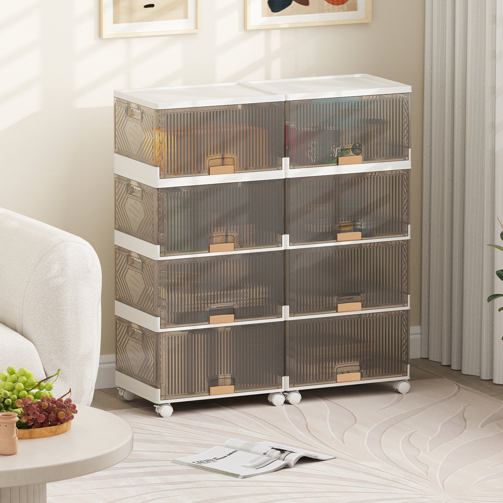 4-Tier Foldable Shoe Rack Organizer