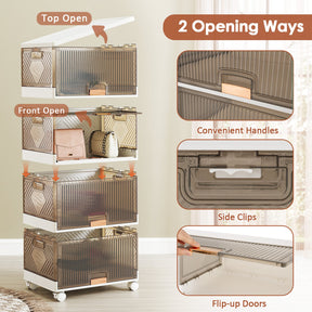 4-Tier Foldable Shoe Rack Organizer