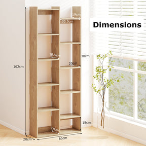Bookshelf 2-Tier Bookcase w/ Anti-Tipping Kits