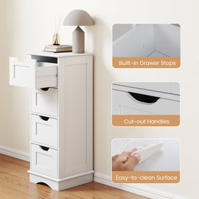 Bathroom Storage Cabinet with 4 Drawers