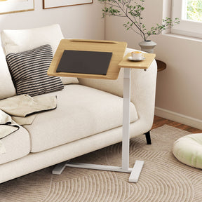 Mobile Over Bed Desk, Height Adjustable Standing Laptop Cart