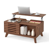 Lift Top Coffee Table with Hidden Compartment for Living Room