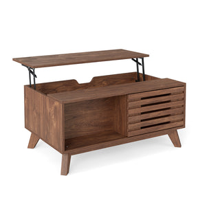 Lift Top Coffee Table with Hidden Compartment for Living Room