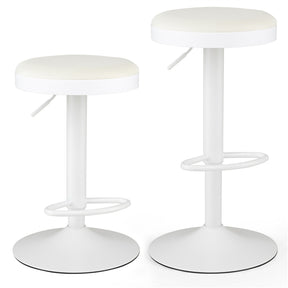 Bar Stools Set of 2, Kitchen Bar Stools w/Height Adjustment