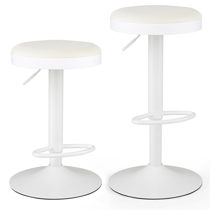 Bar Stools Set of 2, Kitchen Bar Stools w/Height Adjustment